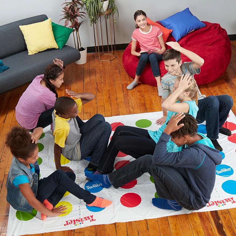 Twister Party Game - Family Indoor Outdoor Body Twisting Interactive Group Sports Toys for Children Adults Fun Aids