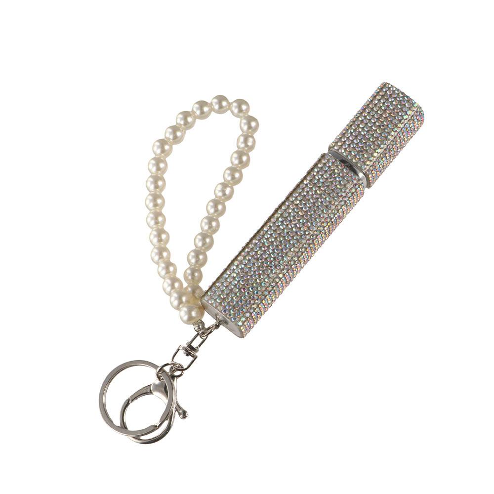 Bling Bling Perfume Bottle Refillable Rhinestone Spray Bottle Glitter Perfume Dispenser  Keychain