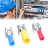 Быстроразъемные клеммы-лопатки с ответвлением, ассортимент, полуизолированные кабельные наконечники, 30/40 шт., простая установка