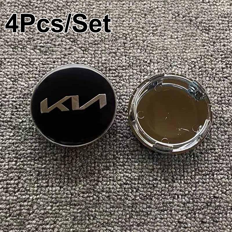 BTQNM1 4Pcs 58mm Car Wheel Center Hub Caps Logo Cover Accessories For KIA K5 K9 Sorento Ceed Sportage Carnival Stinger Forte Niro Caden
