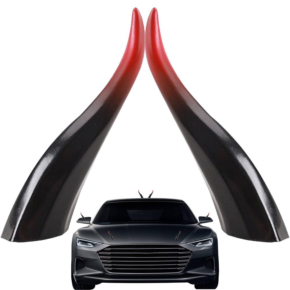 Драконьи Рога на Крышу Автомобиля 2 Штуки Драконьи Рога Модификация Внешнего Вида Автомобиля Украшение Крыши Автомобиля Для Внедорожников Домов на Колесах Грузовиков Поездок по Дороге