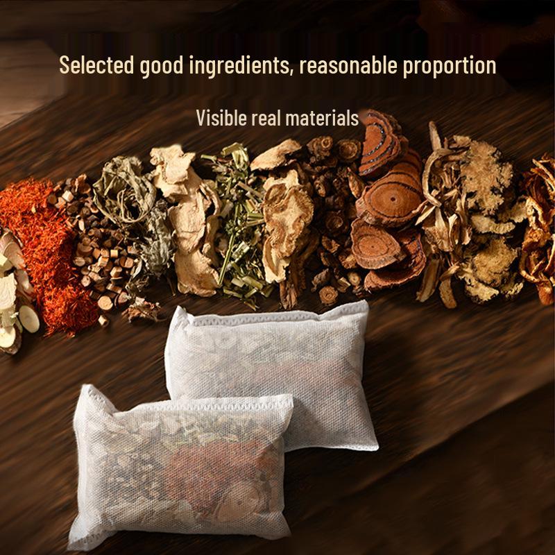 Herbal Foot Soak Bags with Mugwort & Sichuan Peppercorn, No-Boil, Expels Cold 