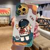 Мультяшный чехол для телефона с астронавтом для Samsung Galaxy A16 A26 A36 A56 A15 A35 A55 A14 A34 A54 S25 Ultra S24 FE S23 Plus S22 S21