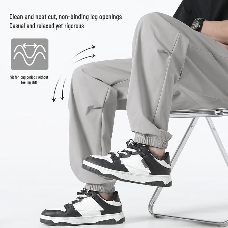 JEEP SPIRIT Men's Ice Silk Quick-Dry Paratrooper Cargo Pants