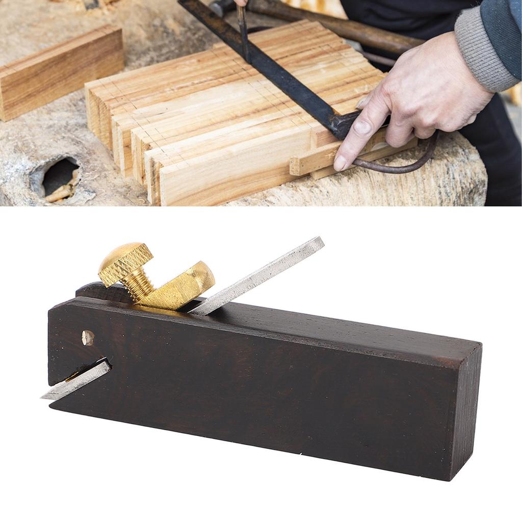 Linear Wood Planer Ebony Hand Plane Wood Trimming Plane Tool for Flat Surface Planing Trimming Chamf