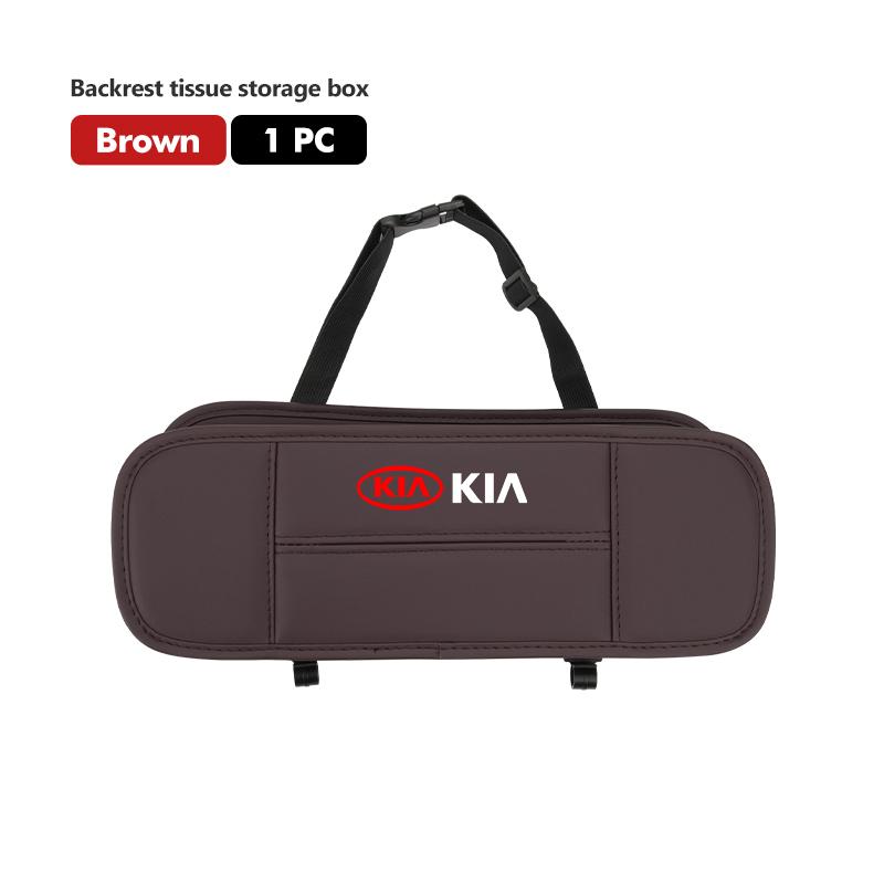 AABIU1 For KIA Car Seat Back Organizer Backseat Storage Bag Foldable Tissue Box Cerato Soul Venga Forte Spectra Sedona Niro Cadenza