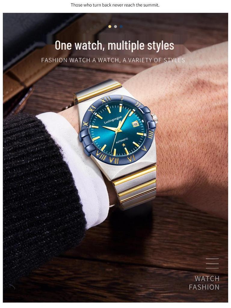 Мужские автоматические механические часы герцога Лотарингии - Водонепроницаемые и люминесцентные