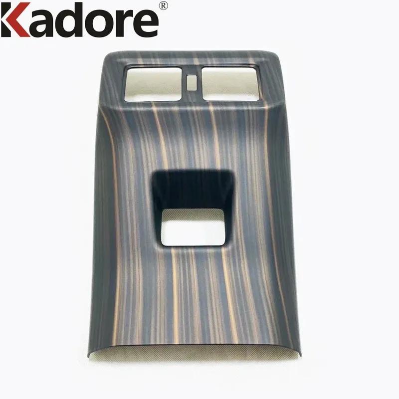 Для Toyota RAV4 RAV 4 - 2024 Отделка накладки на крышку подлокотника и дефлекторы заднего кондиционера с текстурой дерева, аксессуары для интерьера