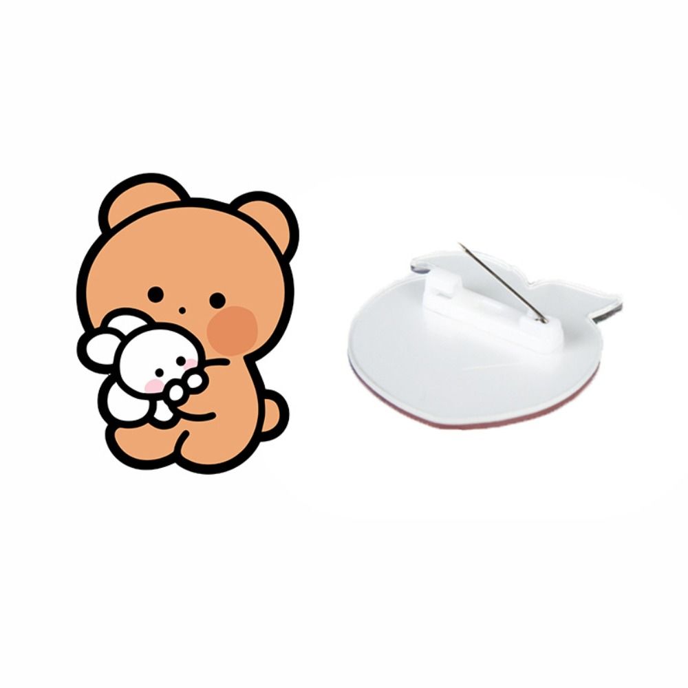 Медведь Мультфильмы Кролик Броши Кролик Медведь Кролик Нагрудные значки Мультфильмы Собака Значок Собака Значок Женщины