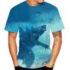 Summer Fashion Dinosaur Patterned T-shirt Men's 3D Print Tees Casual Short Sleeves Movies Movies Funny T Shirts Streetwears Tops