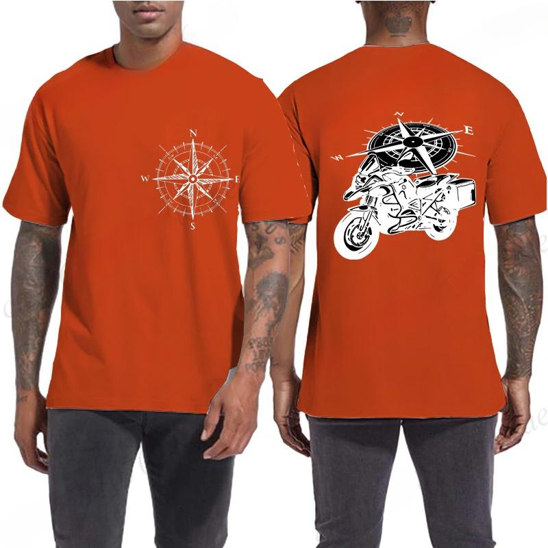 Мотоцикл Смешное Горное Приключение Мотоциклетный Графический 3D Принт Футболки Мужская Одежда Харадзюку Эстетическая Футболка