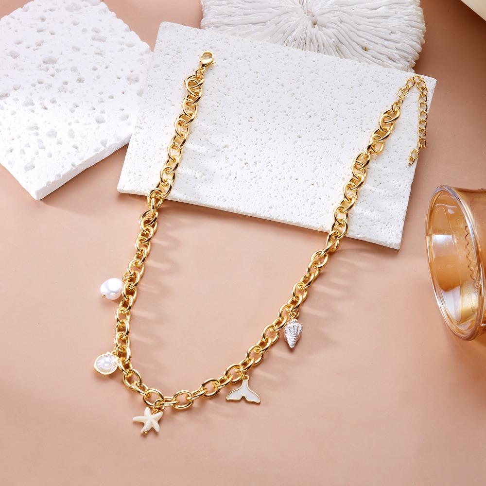 Ретро Темперамент Бохо Чокер Ювелирные изделия Многослойный дизайн Бусины Жемчужное ожерелье Женская мода