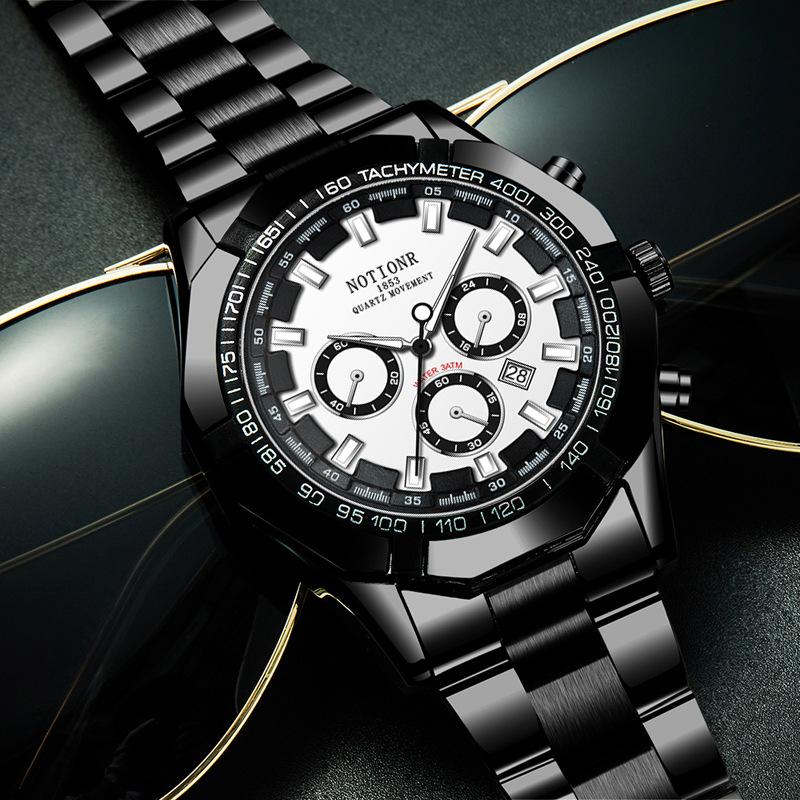 Классические деловые мужские часы Кварцевые часы Часы с несколькими циферблатами Повседневные спортивные мужские часы Аналоговые часы с календарем