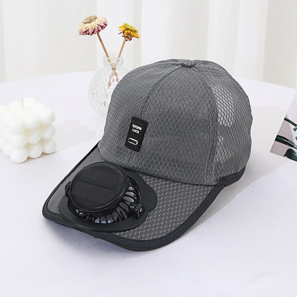 USB Charging Baseball Cap Breathable Sun Protection Caps New Solar Fan Hat  Outdoor