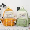Large Capacity Middle School Student Schoolbag Female Color Matching Backpack Middle School Primary School Student Backpack