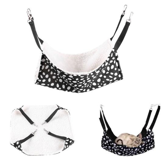 Rabbit Chinchilla Cat Cage Hammock Small Pet Dog Puppy Dots Bed Cover Blanket