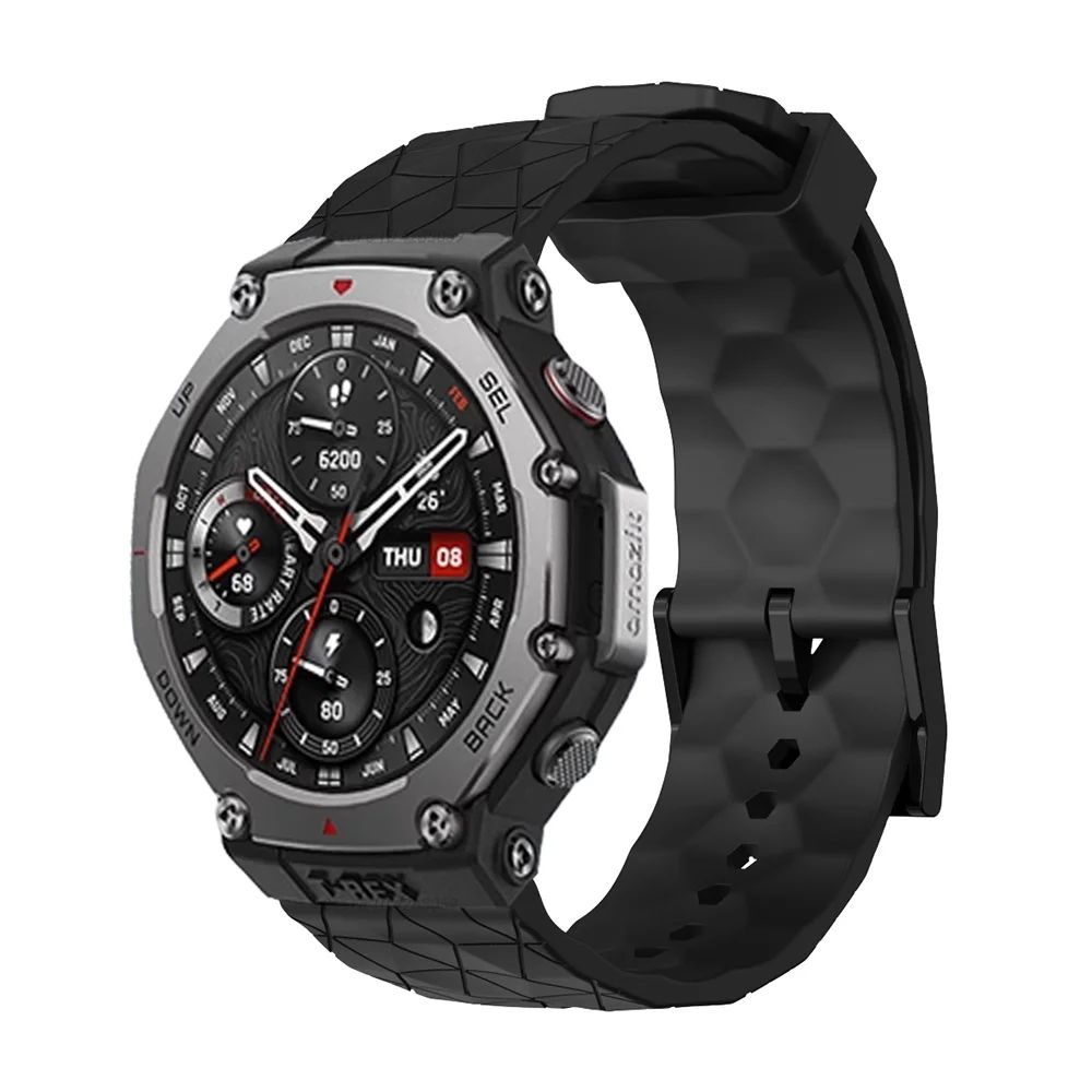 Силиконовый ремешок для умных часов Amazfit T-Rex 3, спортивный сменный браслет для Amazfit T rex 3 с футбольным узором, браслет Correa