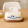 Cream Style Desktop Tissue Box Decorative Tissue Rack Napkin Box Napkin Holder  Coffee Table