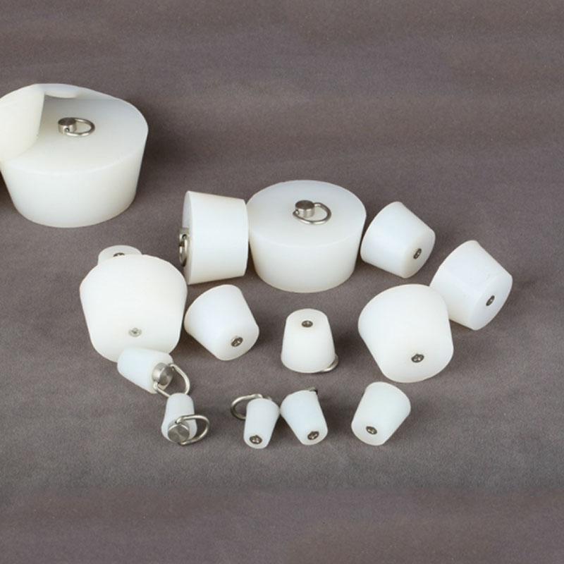 1 шт. прозрачная коническая резиновая пробка, высокотемпературные силиконовые пробки, герметизирующие коническую резиновую гальваническую краску со стальной ручкой в форме D