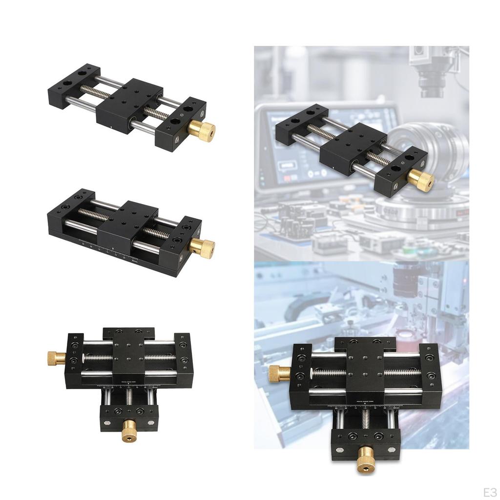 75 мм Ход ЧПУ Линейный Стол Перемещения Привод Движения Поперечный Стол Компонуемый Контргайка Рельс