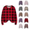 Long Sleeve Pullover Sweaters For Women O Neck Casual Cute Printing Knit Oversized Sweater