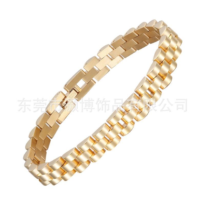Titanium Steel Bracelet Men Women Geometric Link Chain Fashion Unisex Jewelry Gift Travel