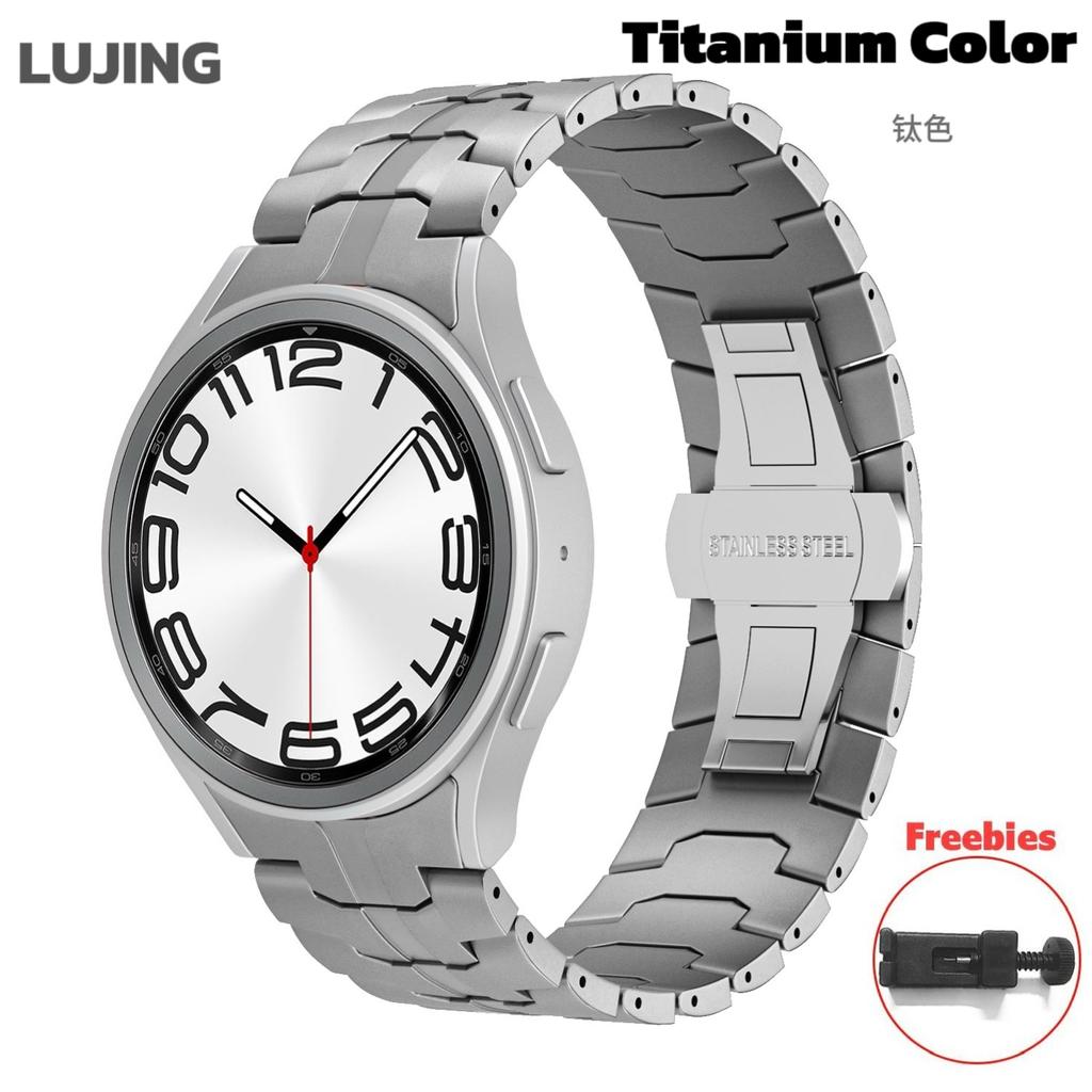 Stainless Steel Strap for Samsung Galaxy Watch 7 6 5 4 Classic 47mm 43mm 42 46mm 45mm No Gaps Metal Band 40mm 44mm Link Bracelet