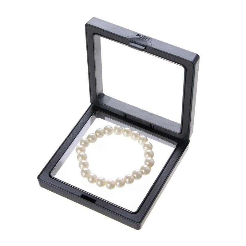 10 шт. Прозрачные коробки для ювелирных изделий, пластиковые упаковочные футляры для ожерелий, браслетов, сережек, мелких предметов и органайзер для косметики