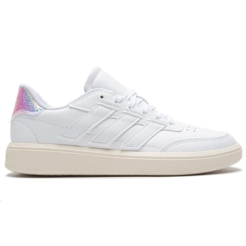adidas Courtblock Удобные Кожаные Дышащие Кроссовки с Низким Верхом для Бега Женские Кроссовки Белые IF6464