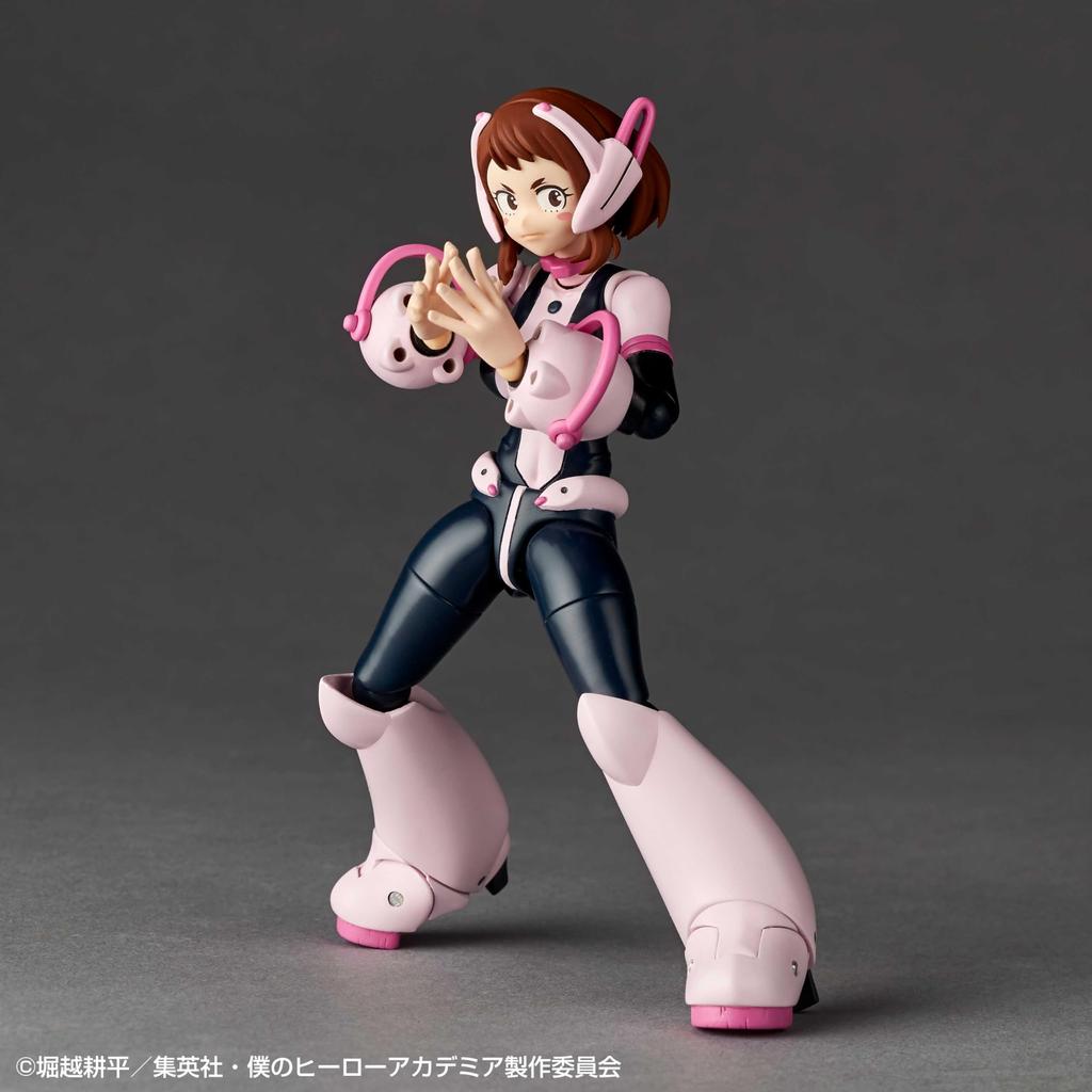 Kaiyodo Revoltech My Hero Academia Ochaco Uraraka Action Figure, Painted 130mm, PVC & ABS, Non-scale, Articulated Collectible