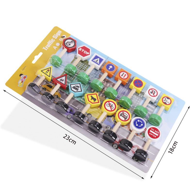 Деревянные детские дорожные знаки городского движения, знаки, осведомленность о безопасности, строительные блоки для сцены, раннее образование, развивающие игрушки