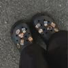 Симпатичные аксессуары для обуви Crocs: Пряжка с изображением медведя из мультфильма «Садовый медведь»