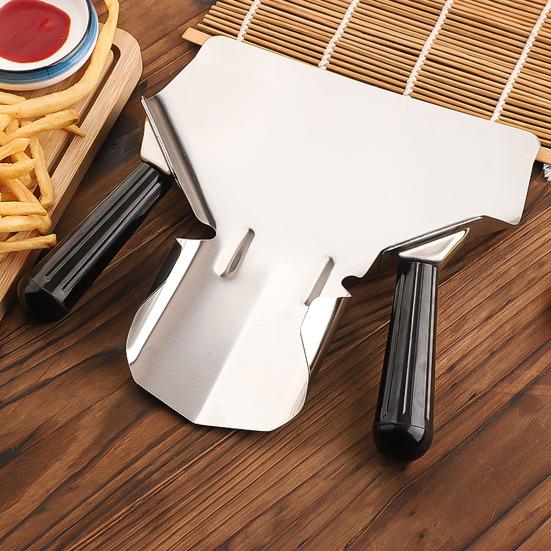French Fries Shovel Stainless Steel Shovel Ergonomic Popcorn Packaging Handle Special Hamburger