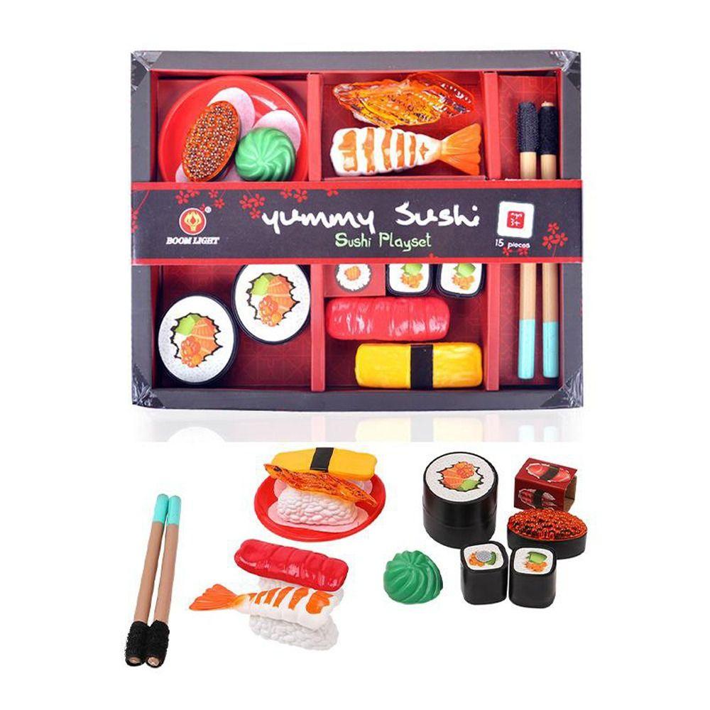 Pretend Play Role-Playing Gifts Cutlery Toys Kitchen Food Toys Mini Sushi Set Pretend Kitchen Toys