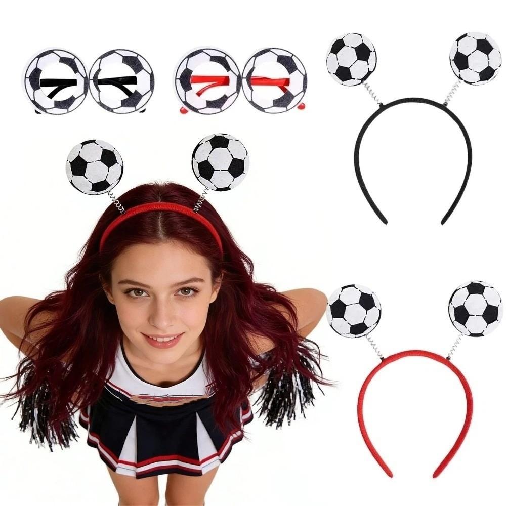 Plastic Temple Arms Soccer Ball Glasses Soft Felt Novelty Party Glasses Football Carnival