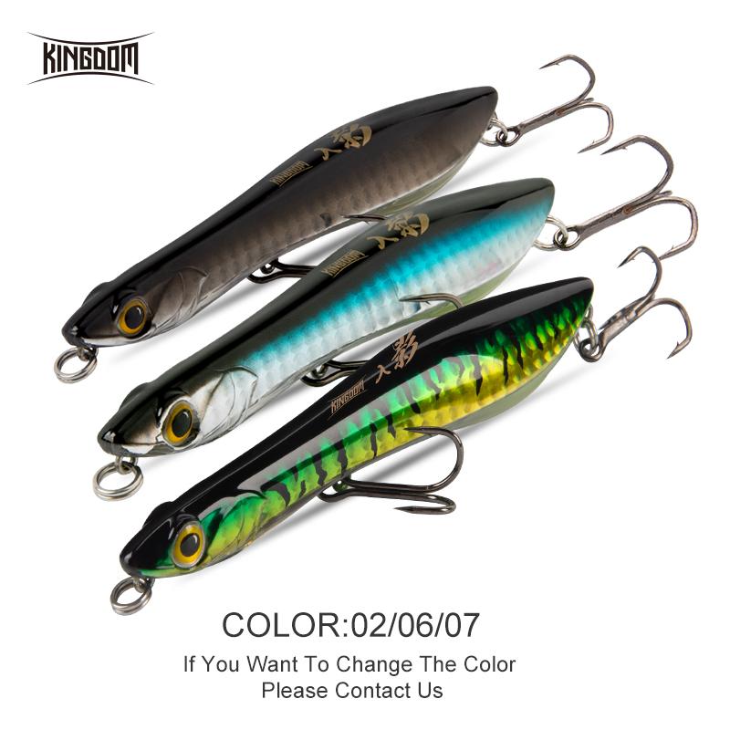 Kingdom Плавающая рыболовная приманка-карандаш 95 мм 110 мм тонущая жесткая приманка для дальнего заброса, приманка для ловли рыбы, поплавки для приманки для ловли щуки