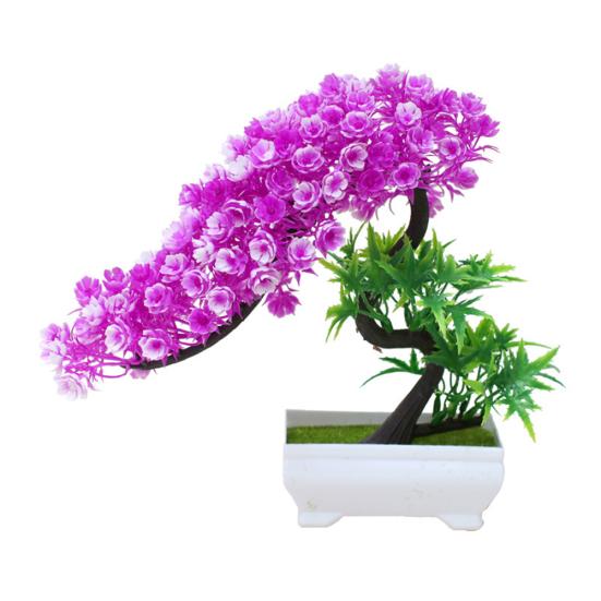 Artificial Flower Plant Tree Potted Bonsai Office Garden Party Desktop Ornament
