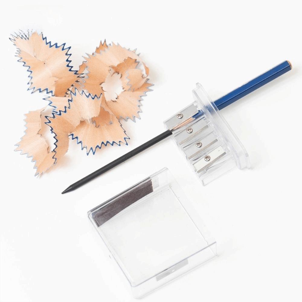 Transparent Pencil Sharpener Multi-functional Sketching Students Manual Sharpener Students Use