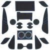 Резиновые коврики Negues, совместимые с Toyota Harrier 80, серия Harrier 80, аксессуары, июнь 2020, резиновые, интерьер Harrier, пол Harrier, багажник, интерьер