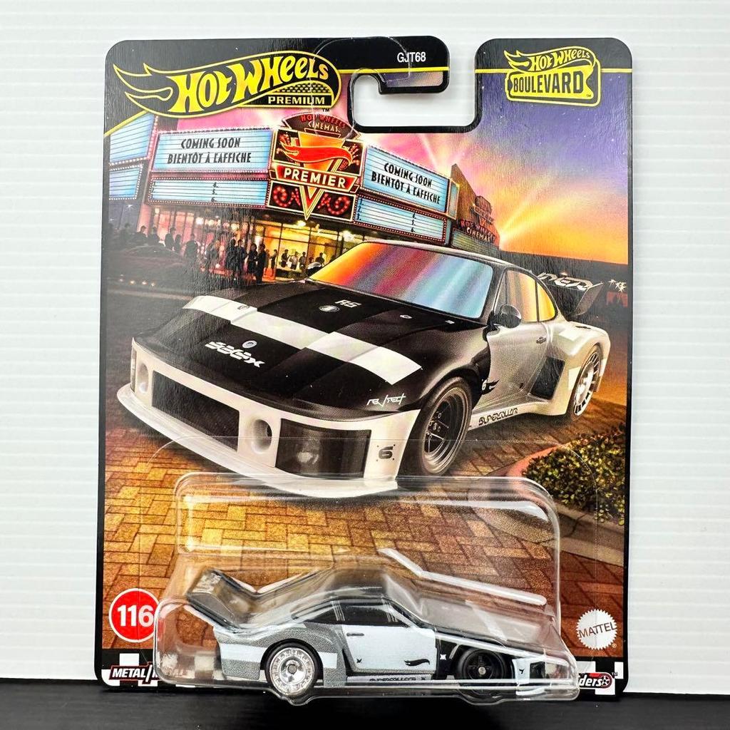 Hot Wheels Премиум Мини-Машинка Boulevard Porsche 935 Черно-Белый
