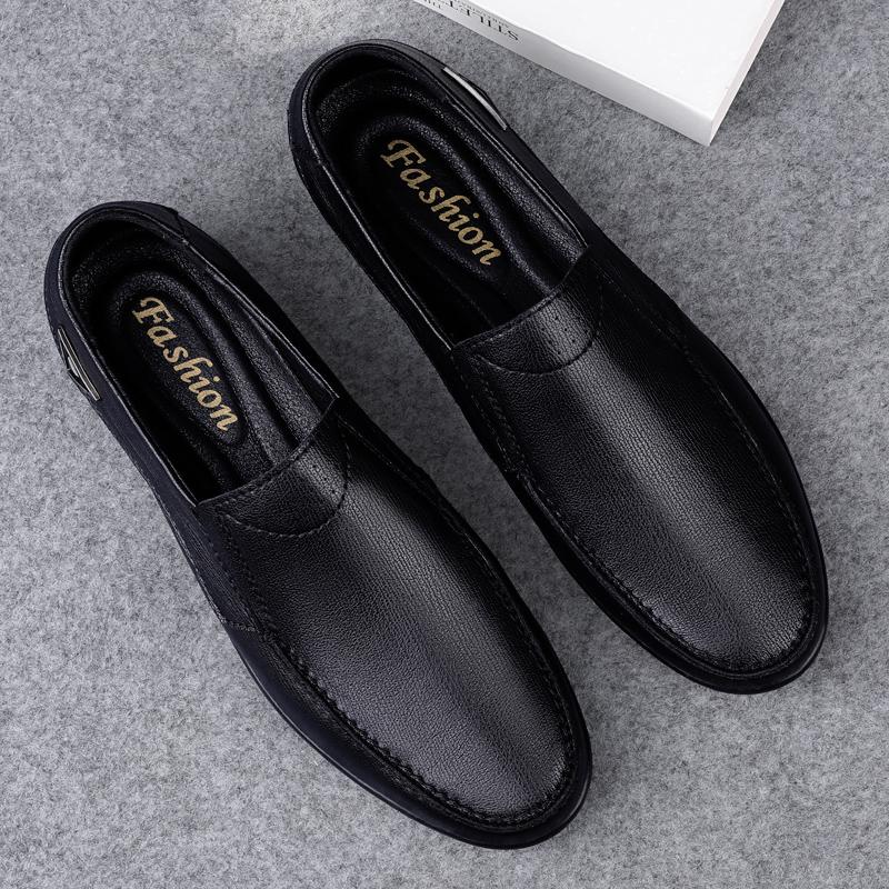 Business Men Loafers High Quality Genuine Leather Casual Shoes Men Luxury Driving Comfortable Soft Flats Handmade Men Moccasins