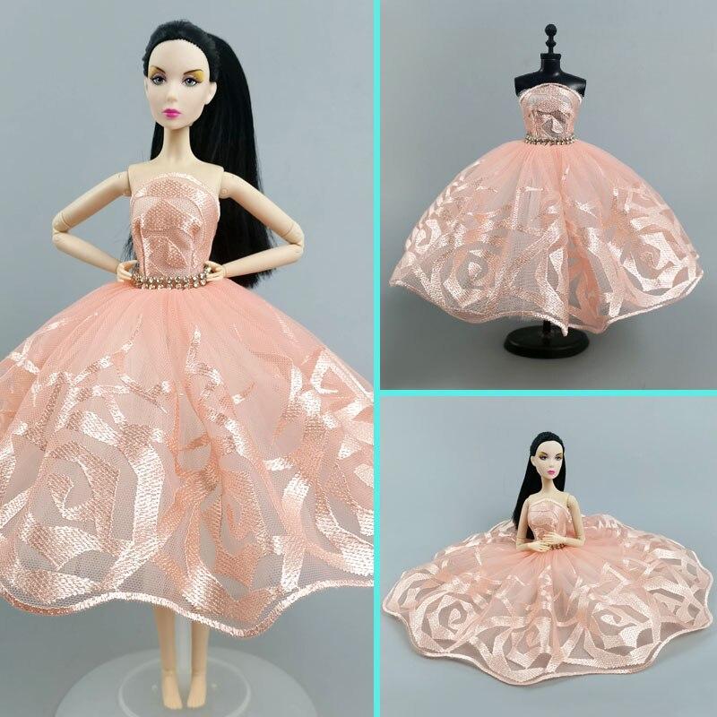 Высококачественное балетное платье-пачка для куклы Барби, одежда 1/6, аксессуары для кукол, 3-слойная юбка со стразами, праздничное платье, игрушка