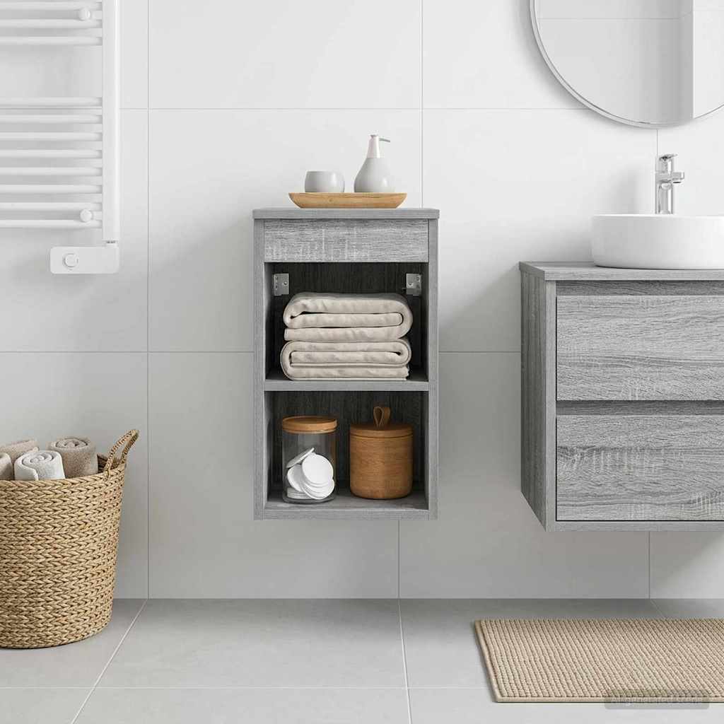 Bathroom Cabinet In between Grey Sonoma 30 x 35 x 50 cm