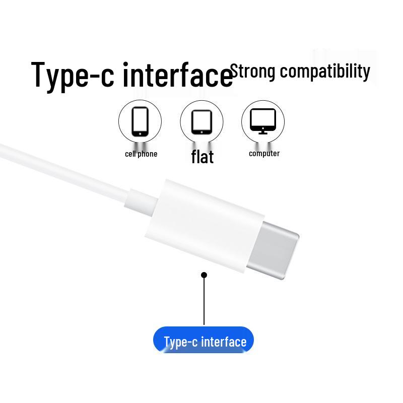 Проводные внутриканальные наушники Type-C с микрофоном для Apple, Huawei, Android и ноутбуков - TA29