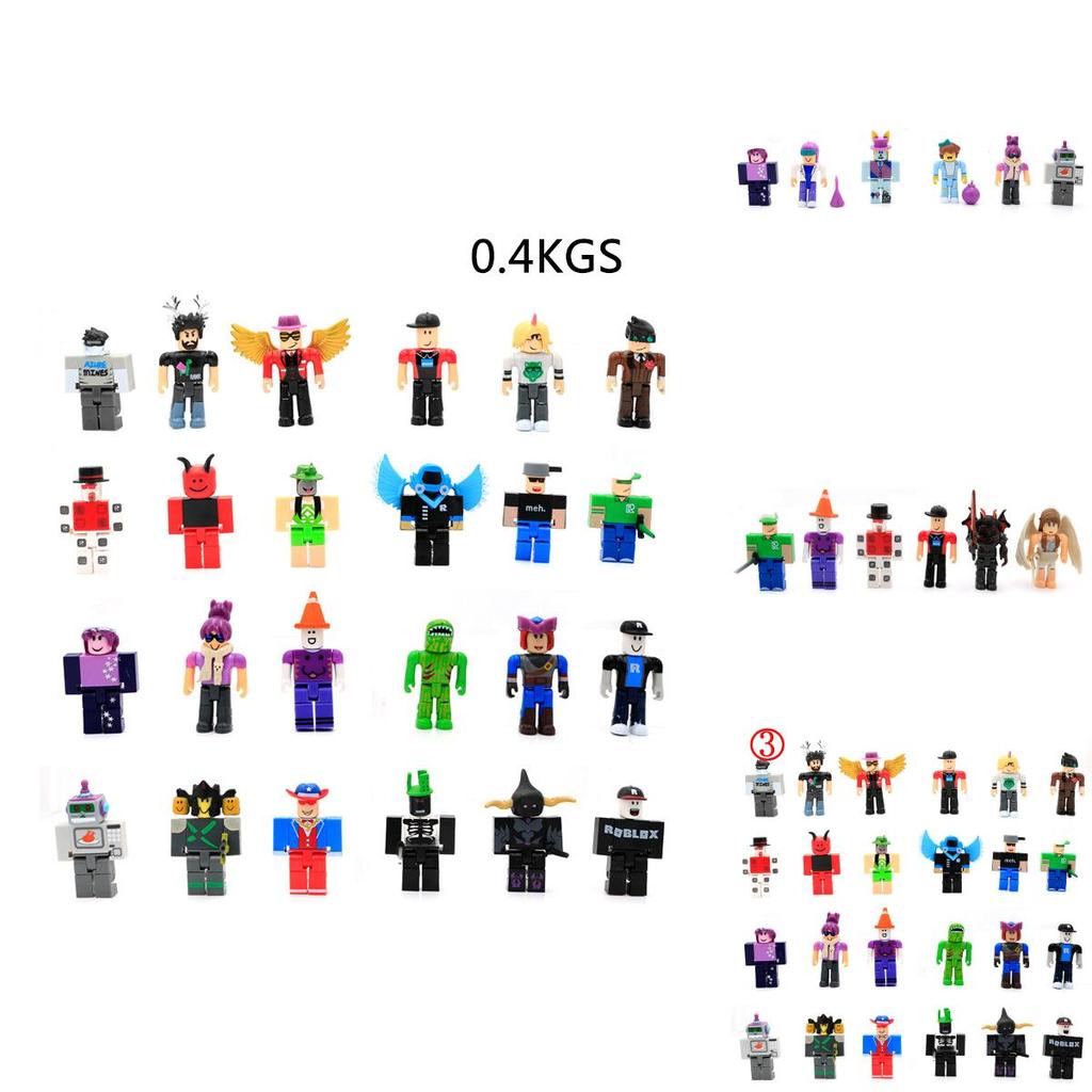 Красочный набор из 24 фигурок персонажей игр Roblox. Идеально подходит для коллекционеров и детей