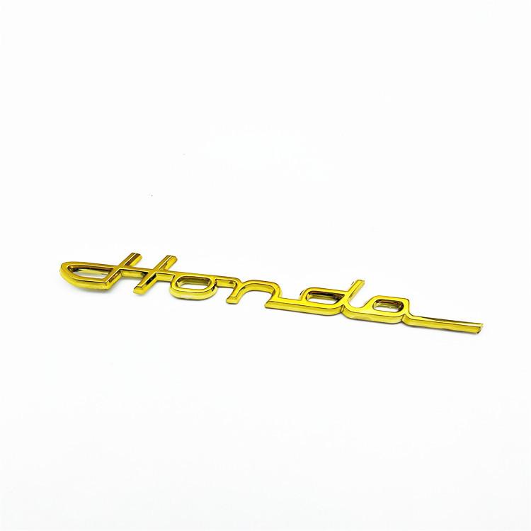 1pcs 3D ABS For HONDA civic car letter Emblem Fender side Rear tail trunk badge sticker Decal styling auto Accessories