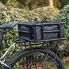 Bike Rear Storage Basket with Liner Cargo Net Heavy Duty Large Capacity Universal MTB Road Mountain Bicycle Metal Basket Bike Accessories