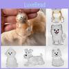 Pet Hair Storage Box Resin Cute Animal Keychain For Collectors And Giftgiving
