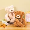 Adorable Teddy Bear Couple Plush Toy Soft Stuffed Animal Ideal Birthday Gift For Kids