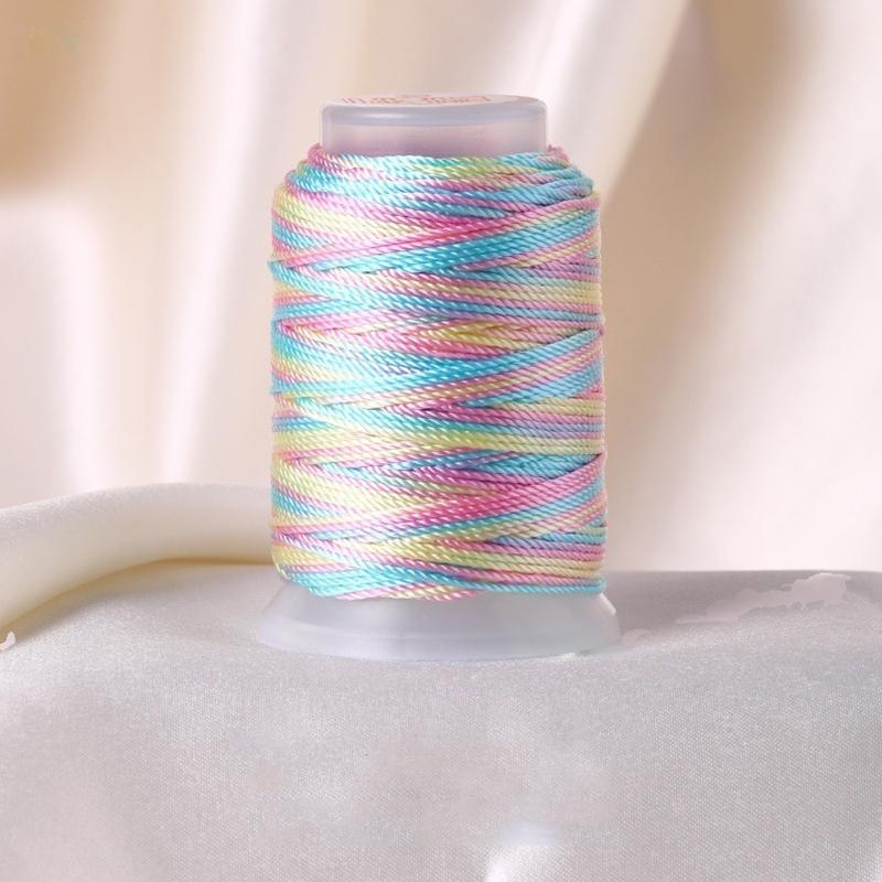 1 моток сделай сам многопрядная нить ручная нить браслет с градиентной нитью полиамидное волокно веревка плетение плетеная веревка 18 прядей